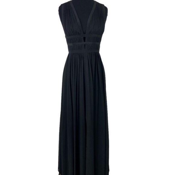 Black size 2 gladiator style dress from Nicole Miller - Picture 4 of 9